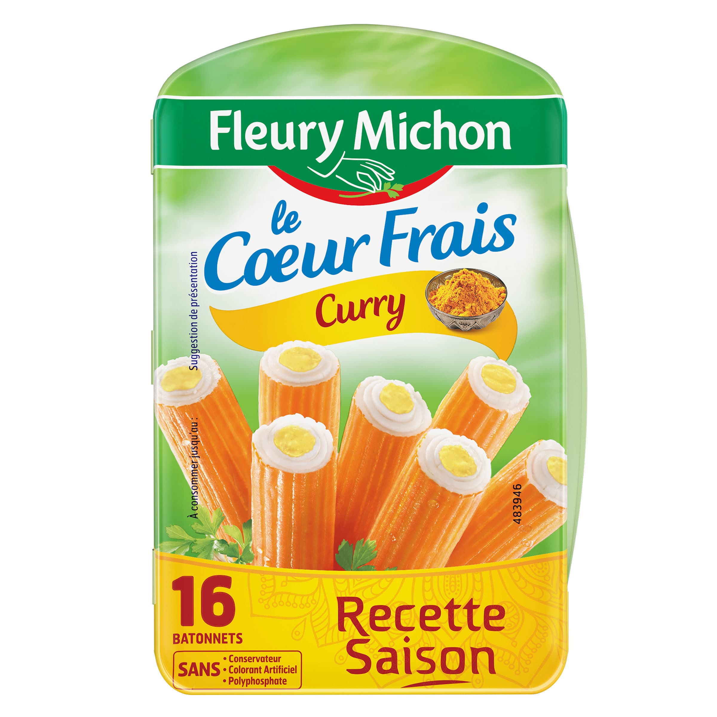 Fleury Michon Le Coeur Frais Bleu- 16 bâtonnets packshot