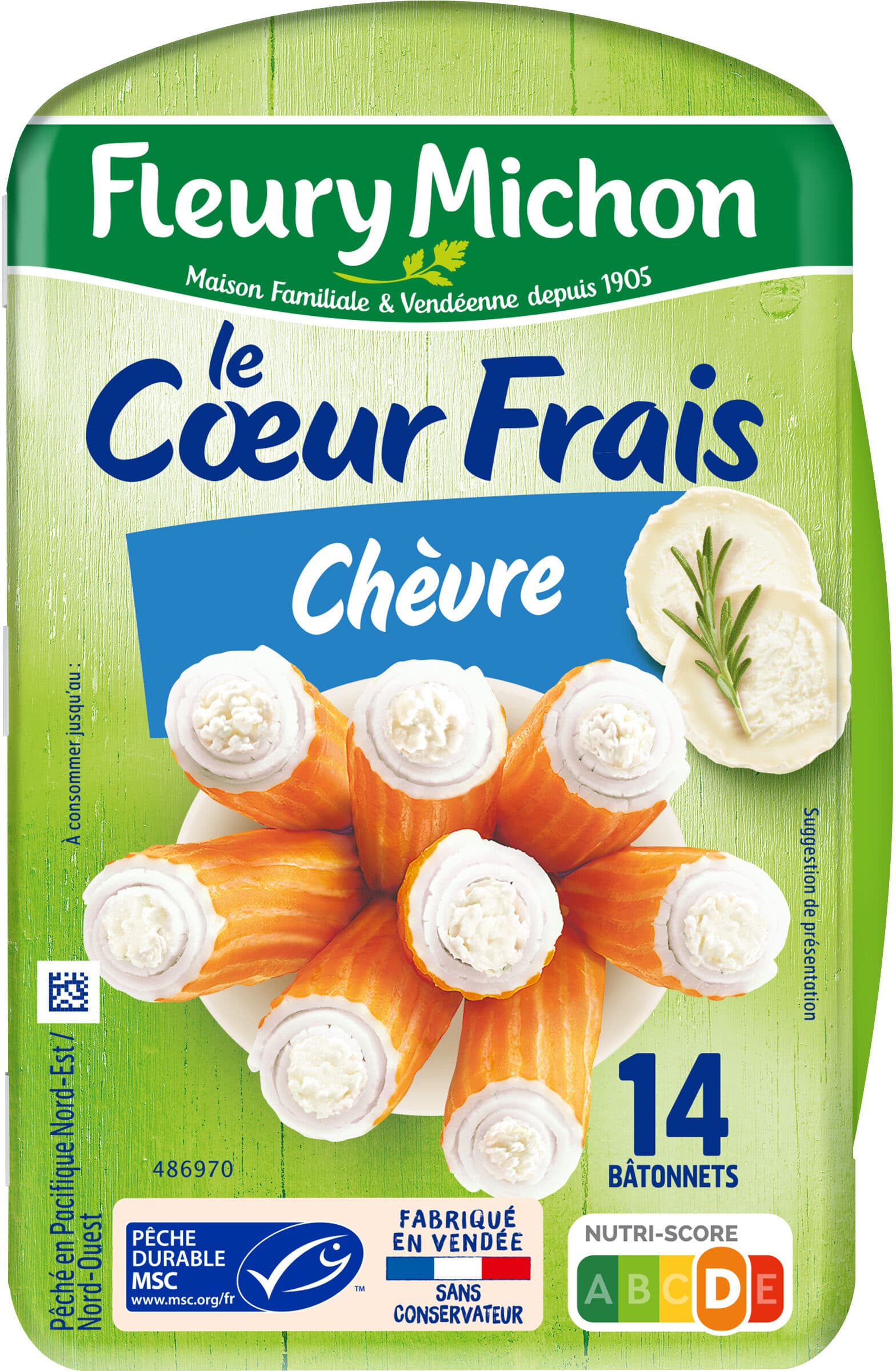 Fleury Michon Le Coeur Frais - Chèvre packshot