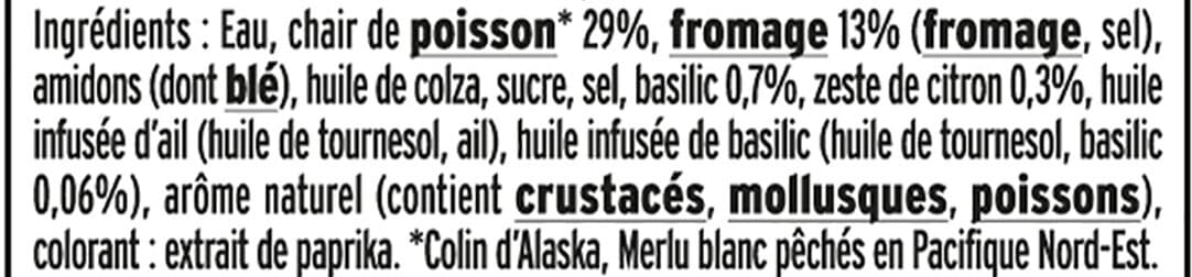 Fleury Michon Le Coeur Frais Bleu onctueux - 14 bâtonnets packshot