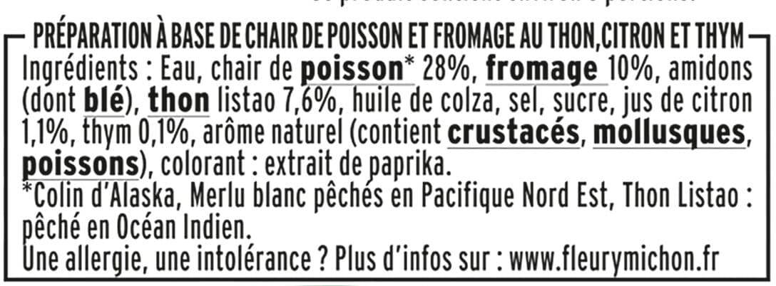 Fleury Michon Coeur Frais - Thon, Thym & Citron packshot
