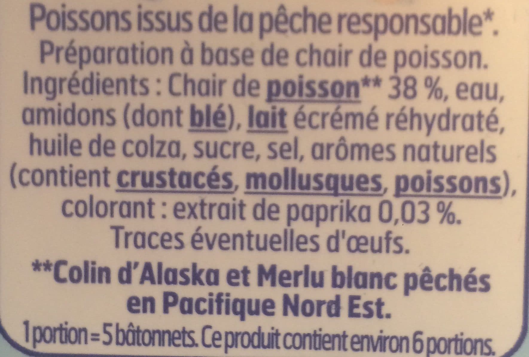 Fleury Michon Bâtonnet de crabe moelleux packshot