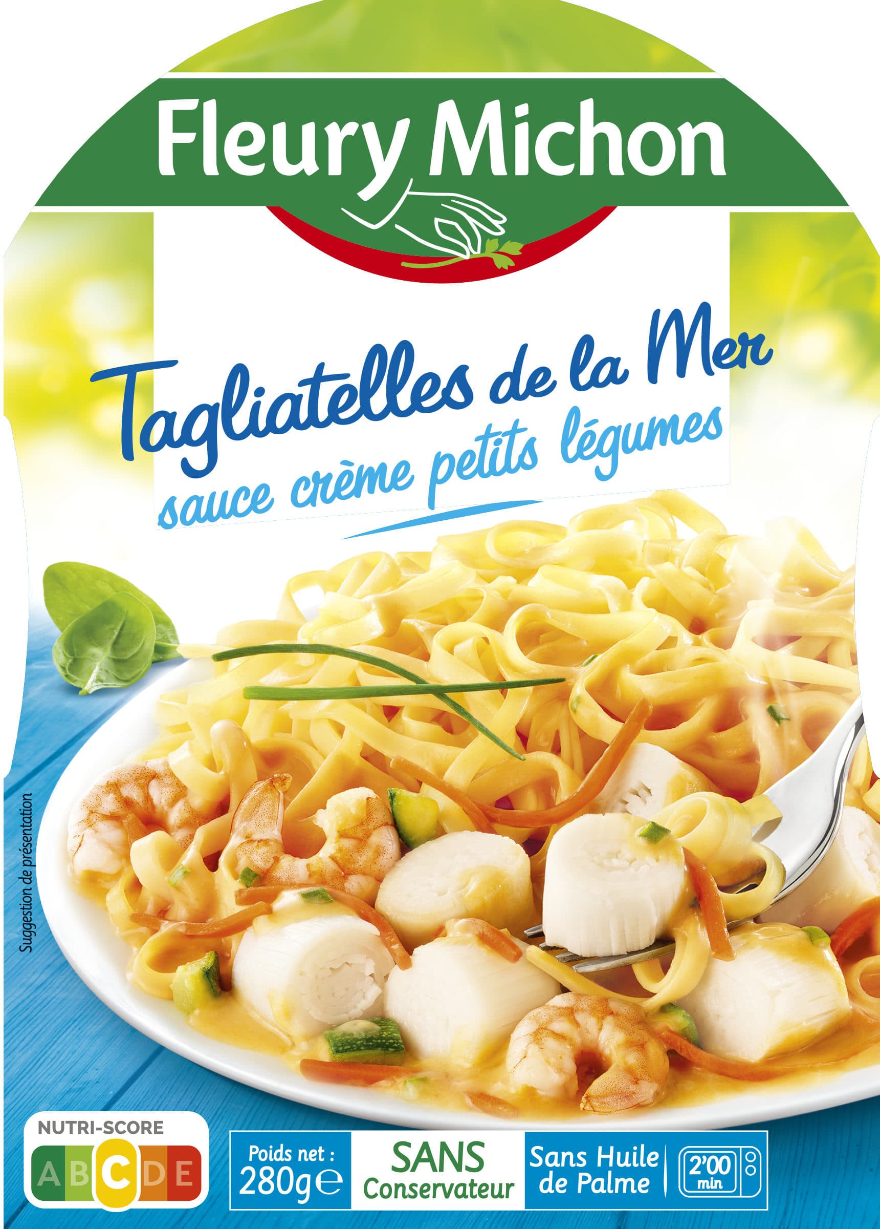 Fleury Michon Tagliatelles de la mer, sauce crème, petits légumes packshot