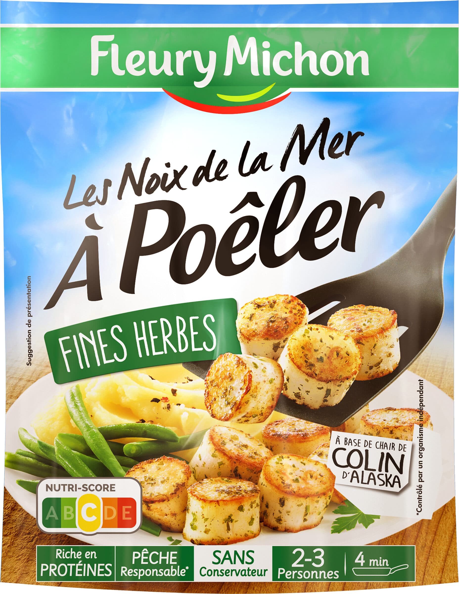 Fleury Michon Les Noix de la Mer à poêler - Fines Herbes packshot