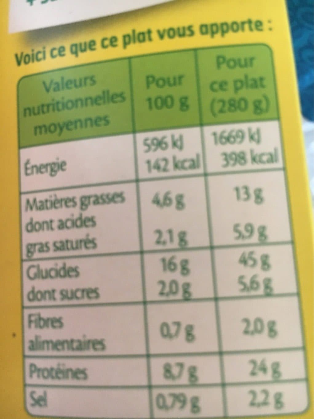 Fleury Michon Macaroni au poulet sauce aux 3 fromages packshot