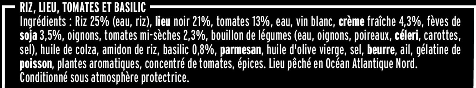 Fleury Michon Filet de lieu & risotto tomates basilic packshot