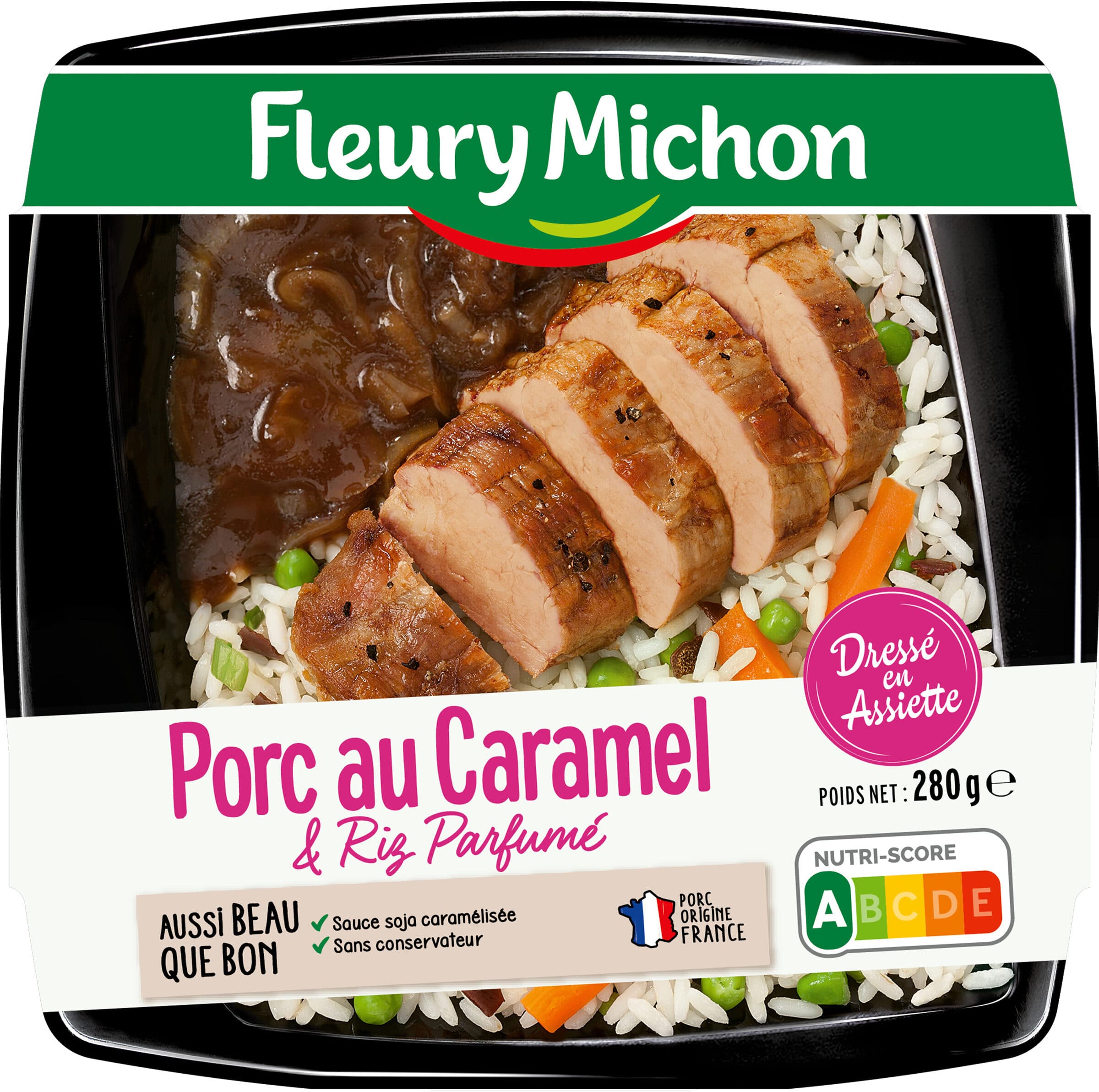 Fleury Michon Porc au caramel & riz parfumé packshot