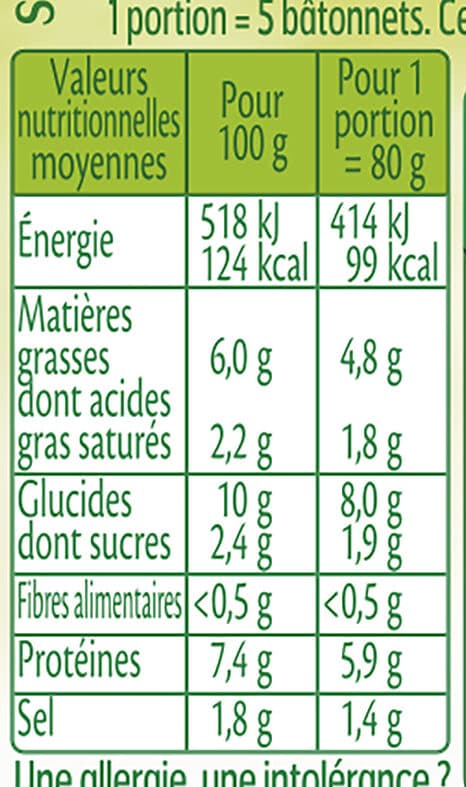 Fleury Michon Coeur Marin Cabillaud Chorizo - 14 Bâtonnets packshot