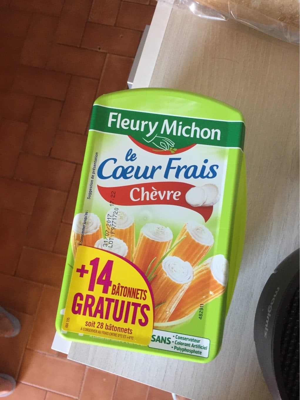 Fleury michon Le Coeur Frais Chevre packshot