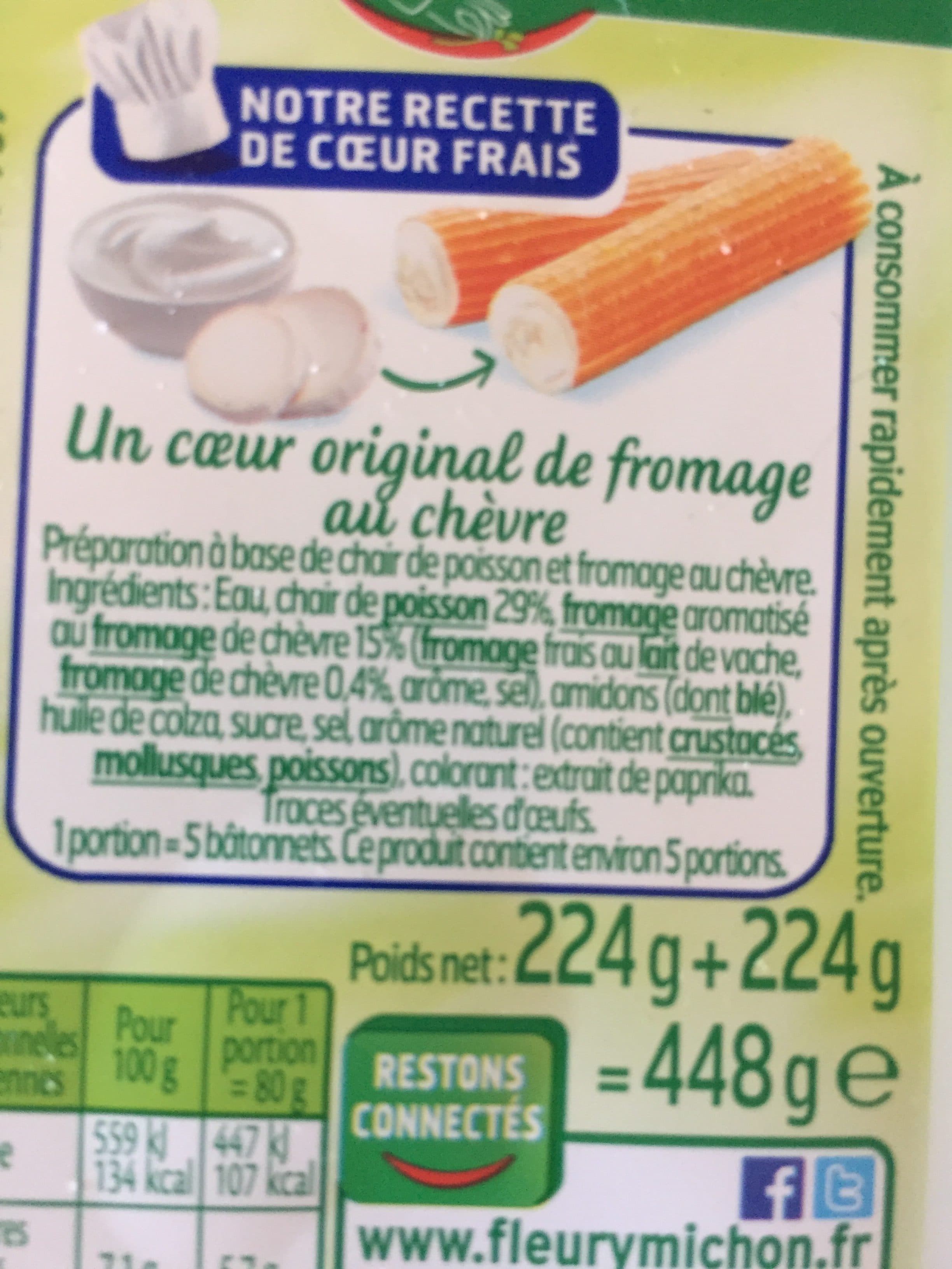 Fleury michon Le Coeur Frais Chevre packshot