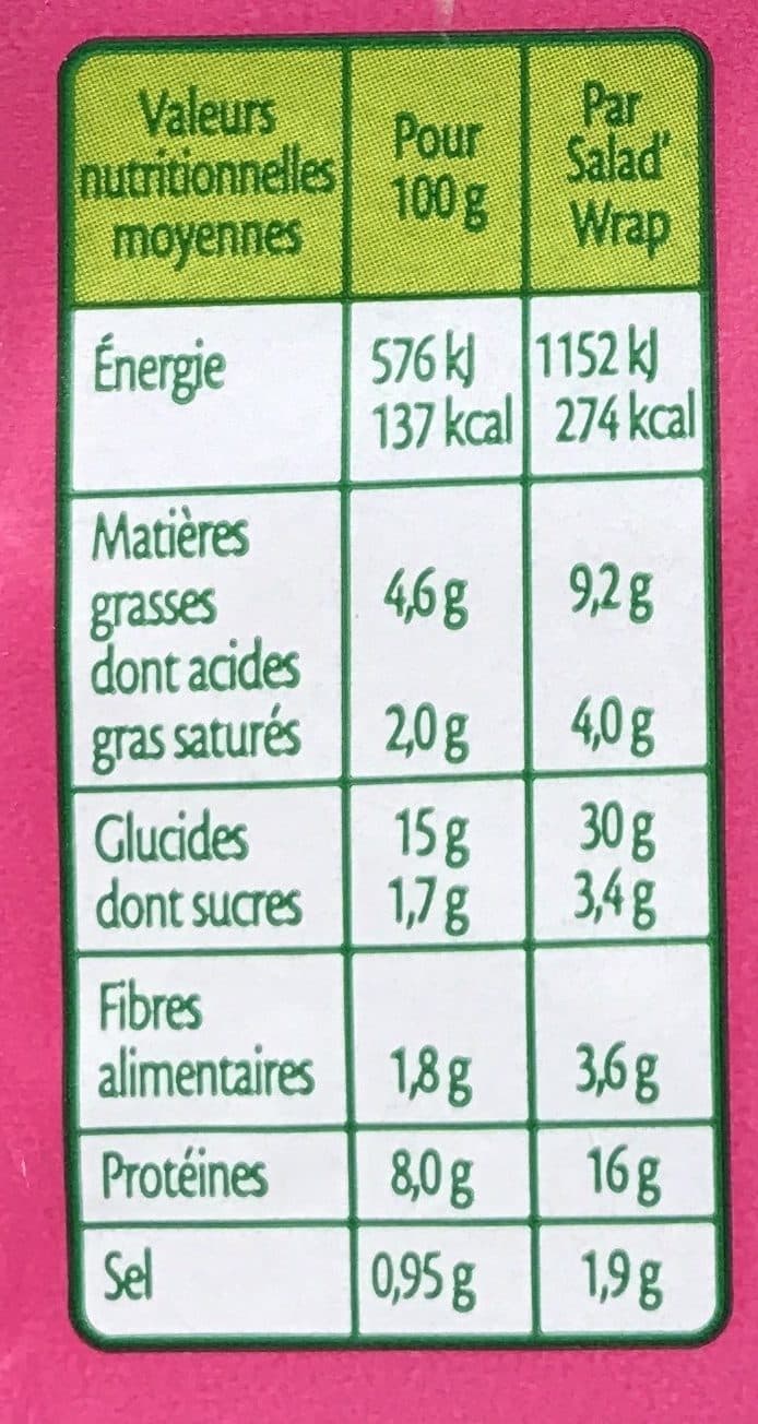 Fleury Michon Salad' Wrap Parisien packshot