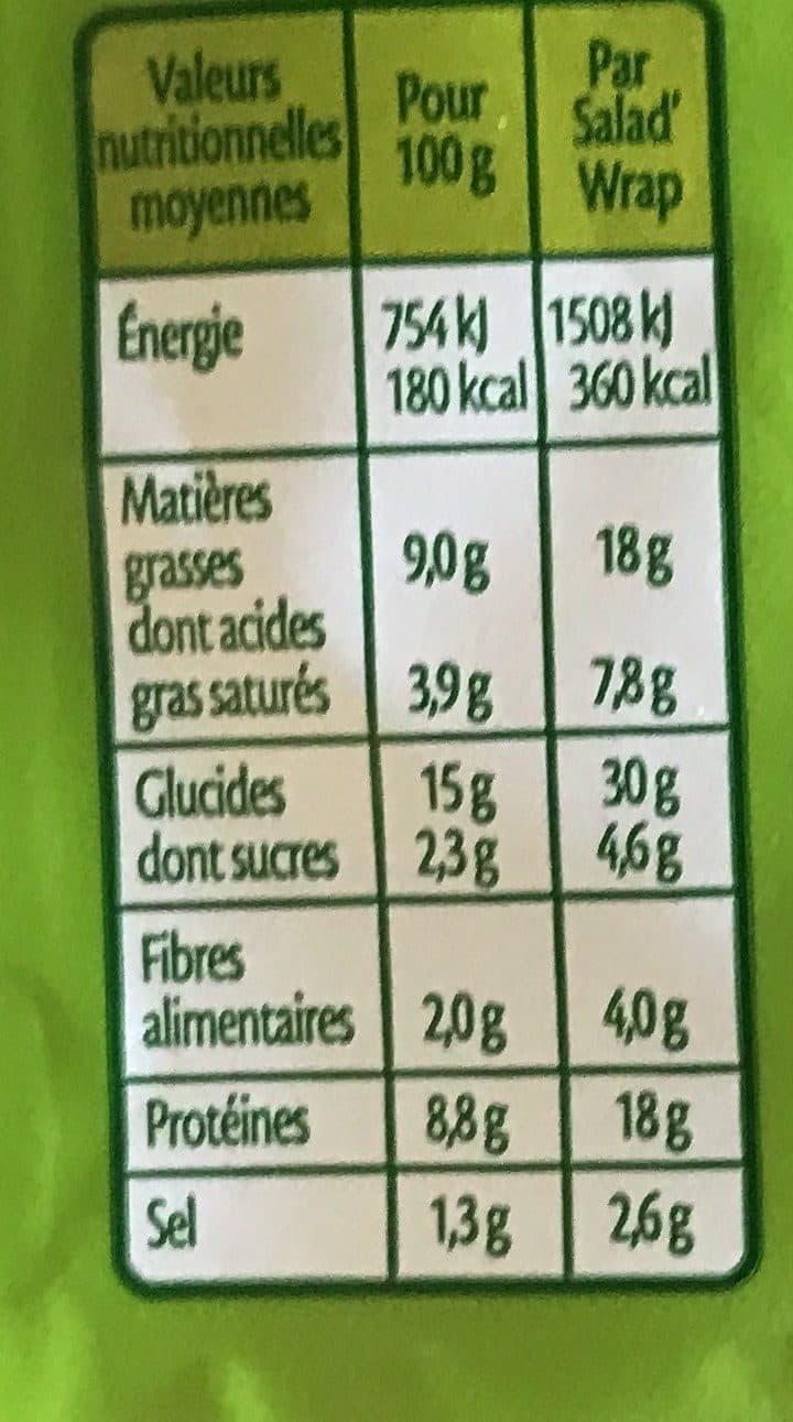 Fleury Michon Salad' Wrap Italien packshot