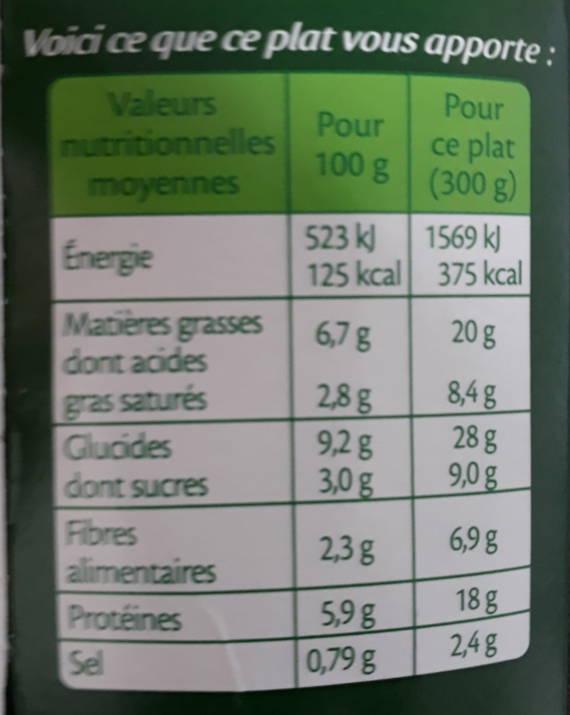Fleury Michon Pavé de Légumes au Chèvre et Purée de Courgettes packshot
