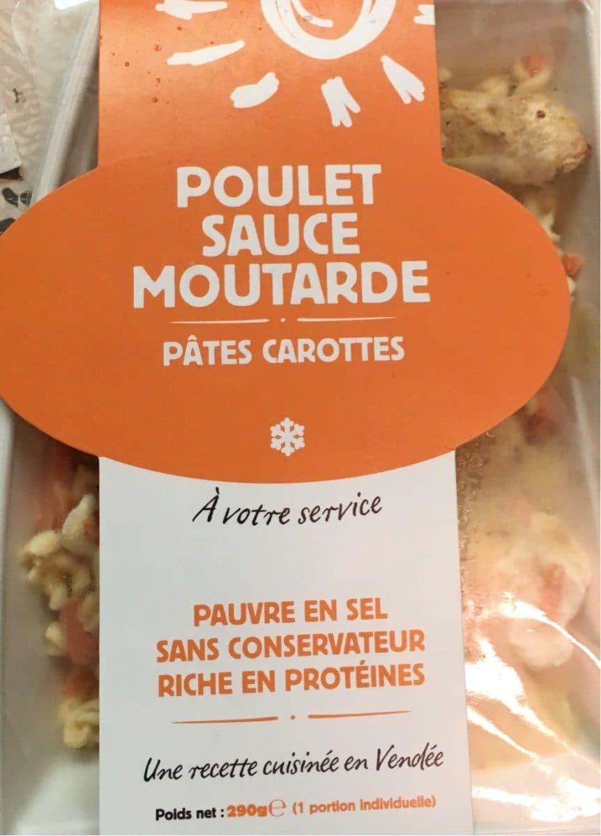 Open Food Facts Poulet sauce moutarde pate carottes packshot