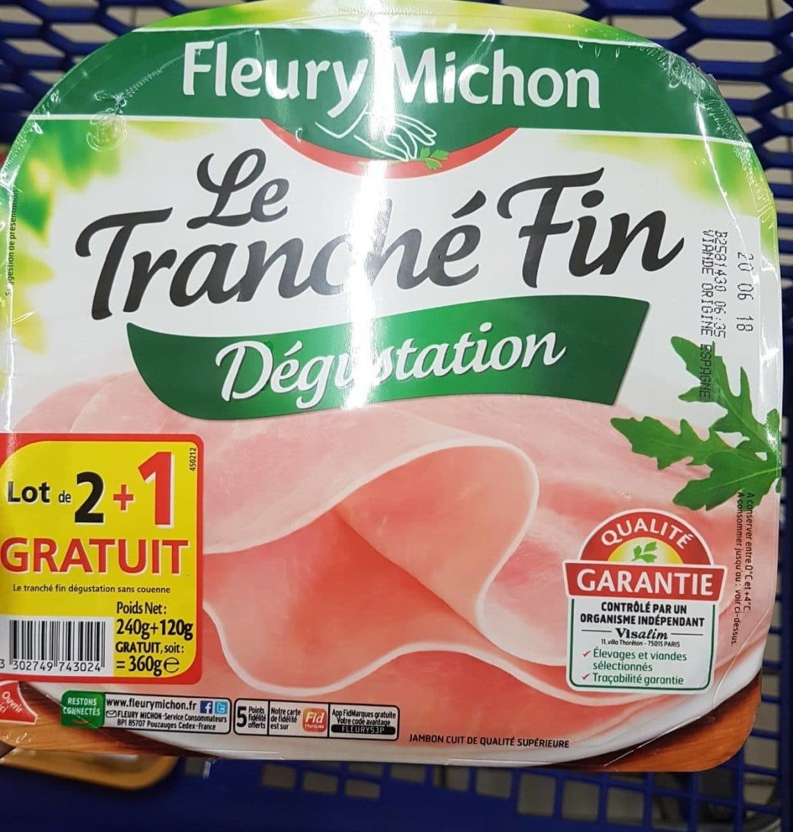 Fleury Michon Le tranché fin dégustation packshot