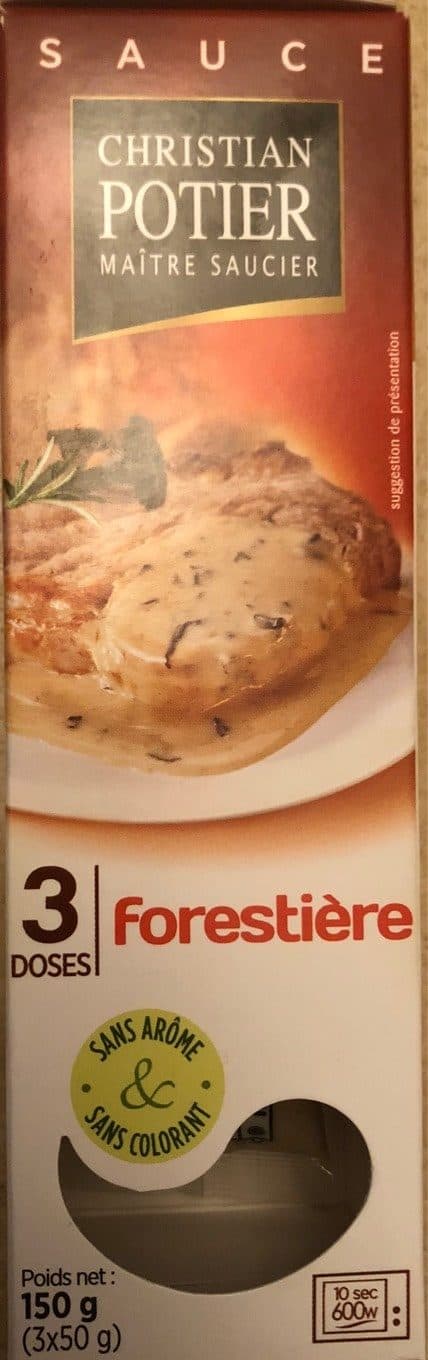 Christian POTIER Sauce forestière packshot