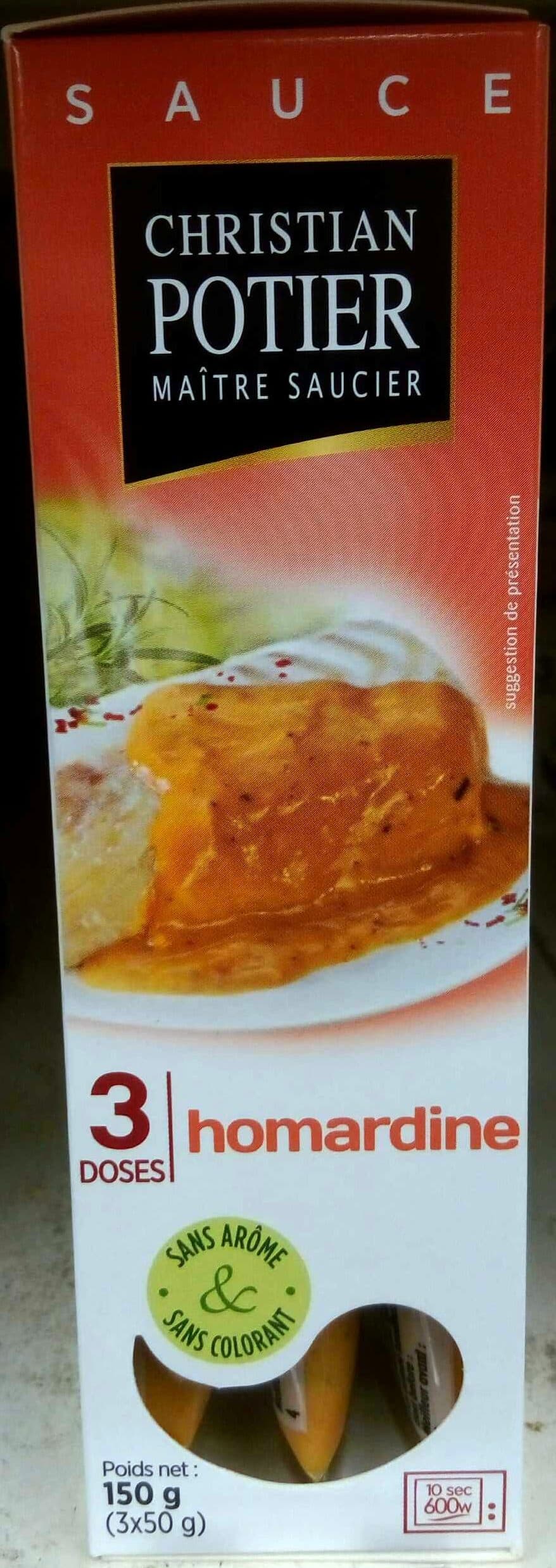 Christian Potier Sauce homardine packshot