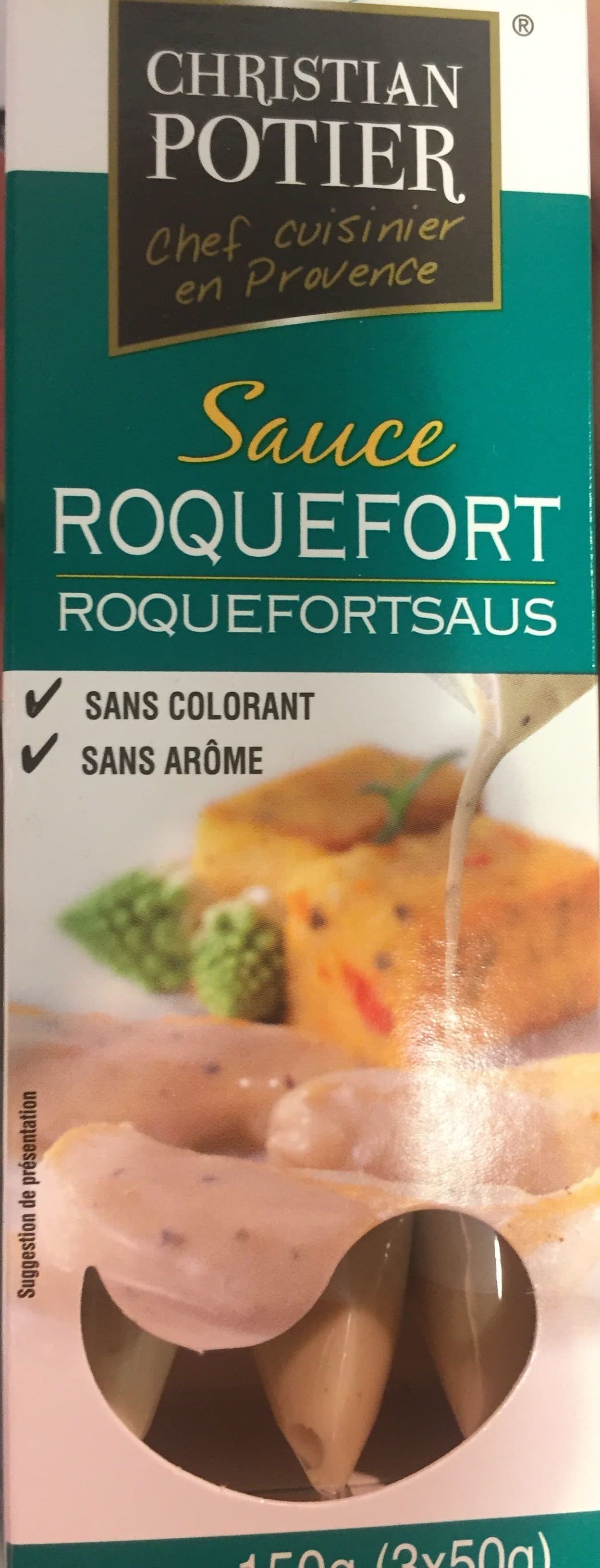 Christian Potier Sauce Roquefort 3x50g packshot