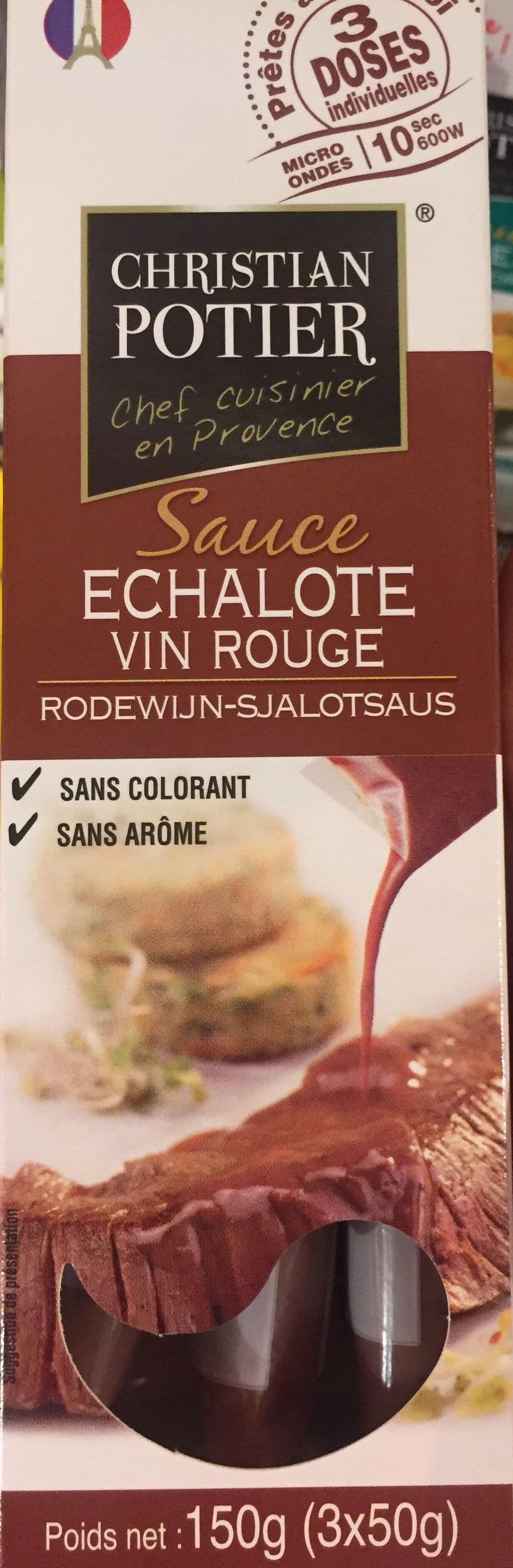 Christian Potier Sauce Échalote Vin Rouge packshot