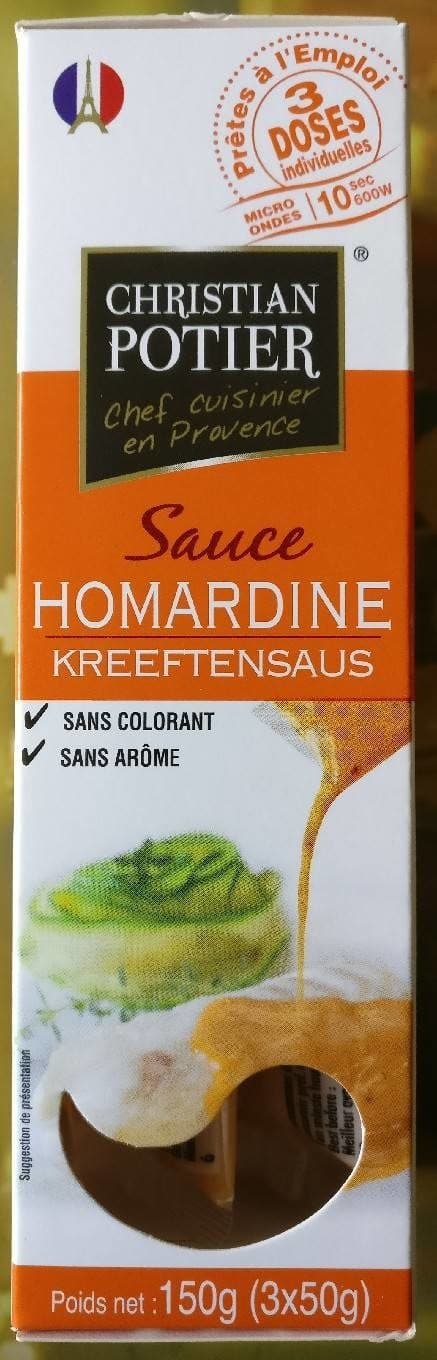 Christian Potier Sauce Homardine packshot