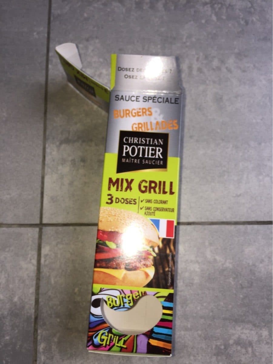 Christian Potier Sauce burger grillade packshot