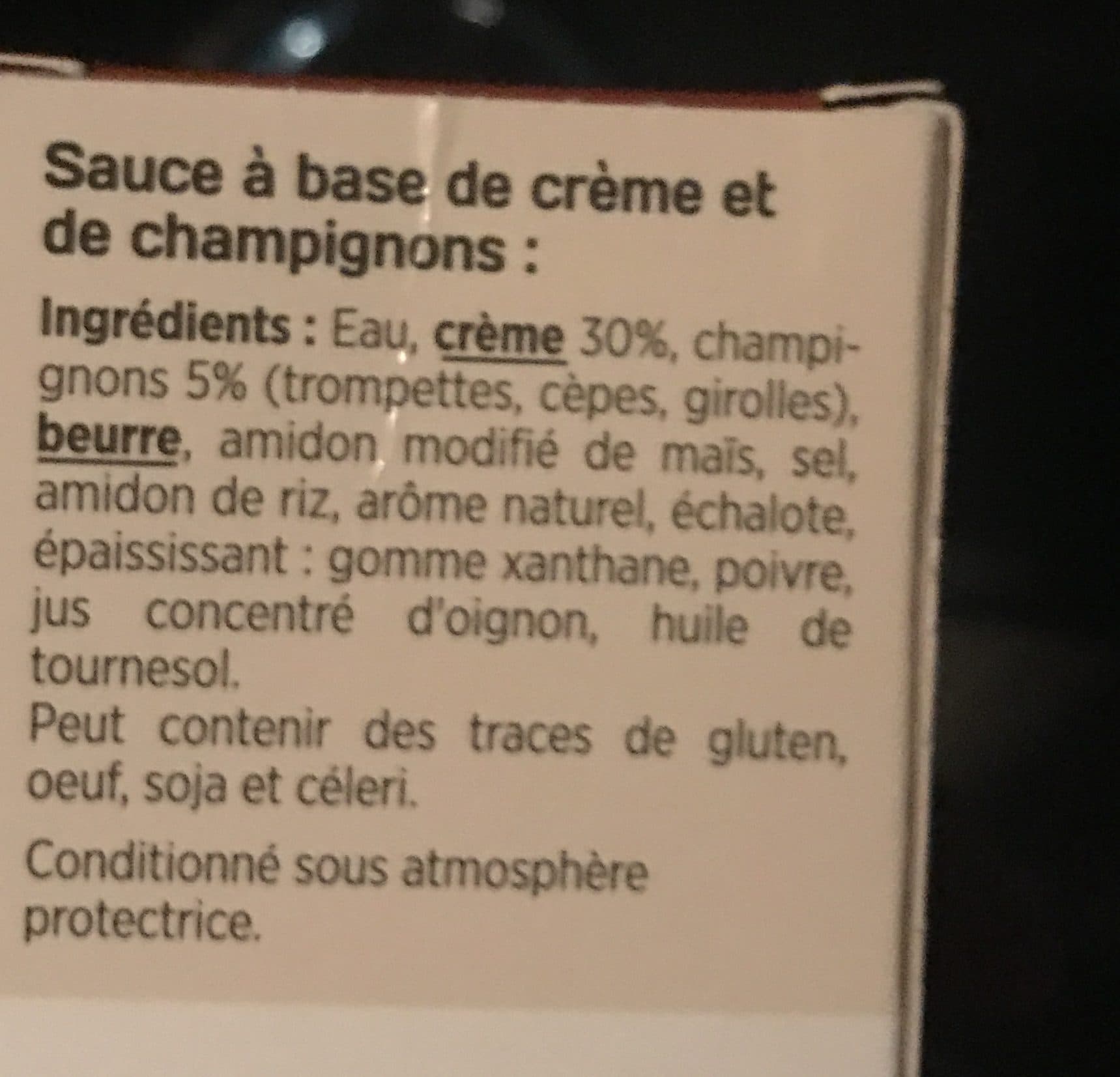 Sweet Sauce forestière packshot