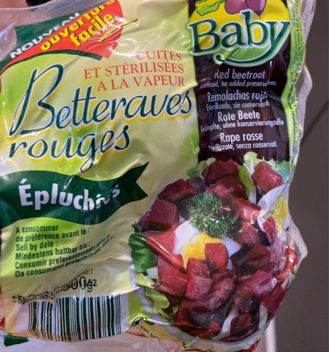 Baby Betterave sous vide catégorie 1 packshot