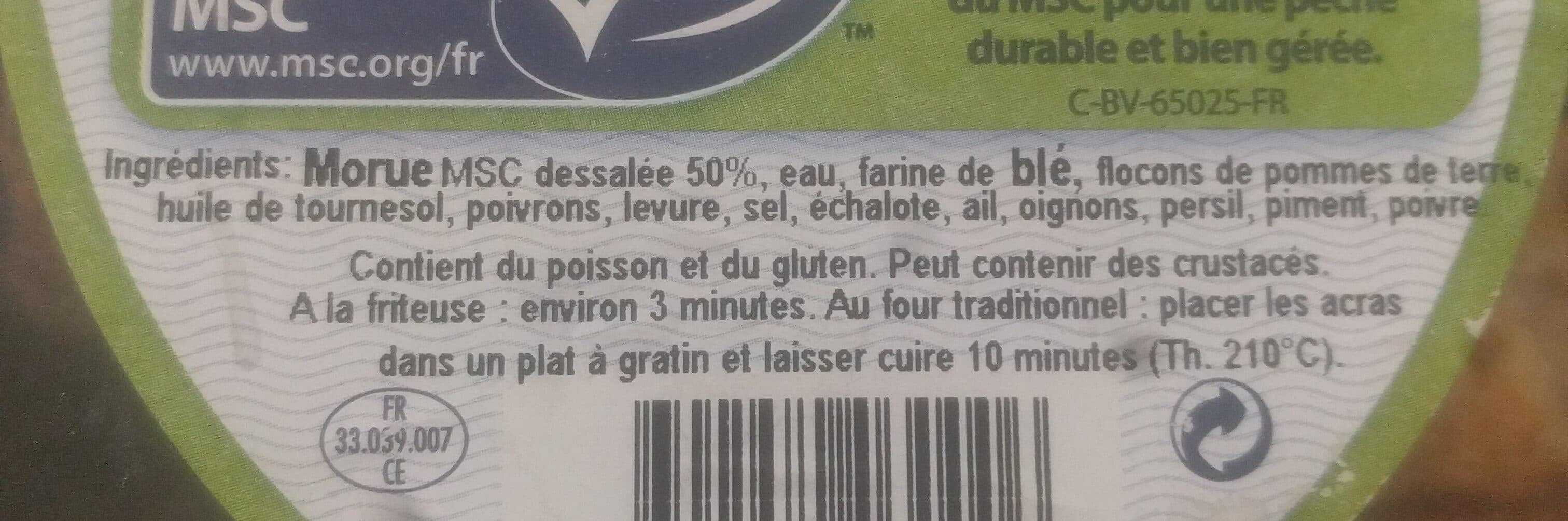 Sar'ocean Acras de morue packshot