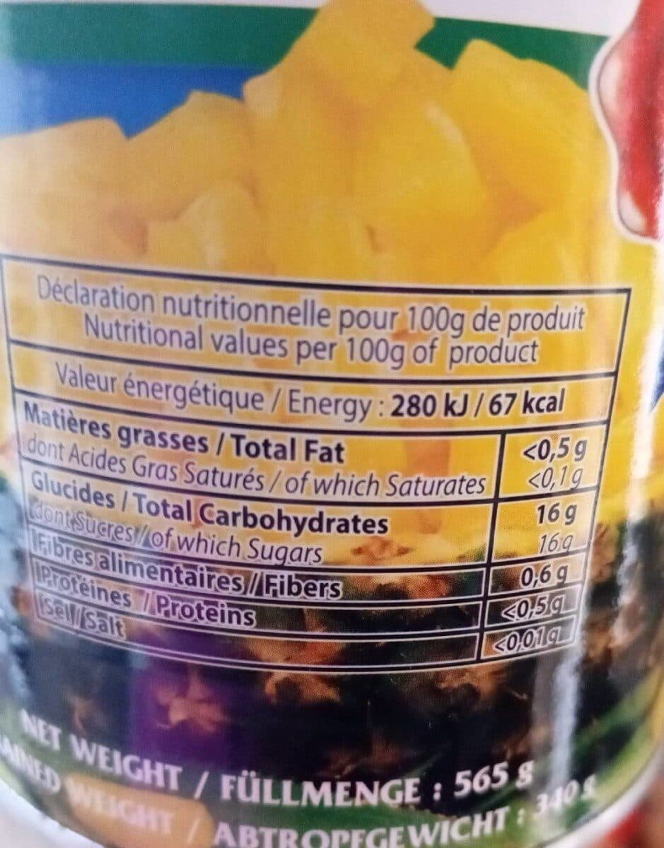 Tabana Ananas Morceau 565G packshot