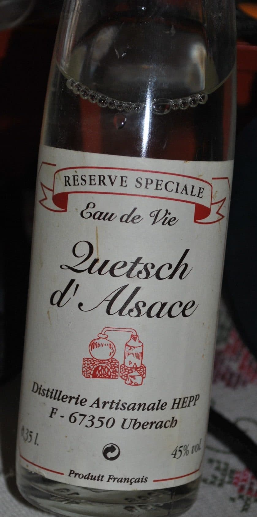 Distillerie Hepp Eau de Vie Quetsch d'Alsace packshot