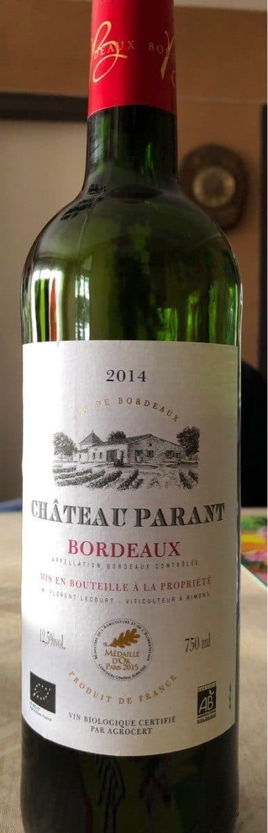 Open Food Facts Château Parant packshot