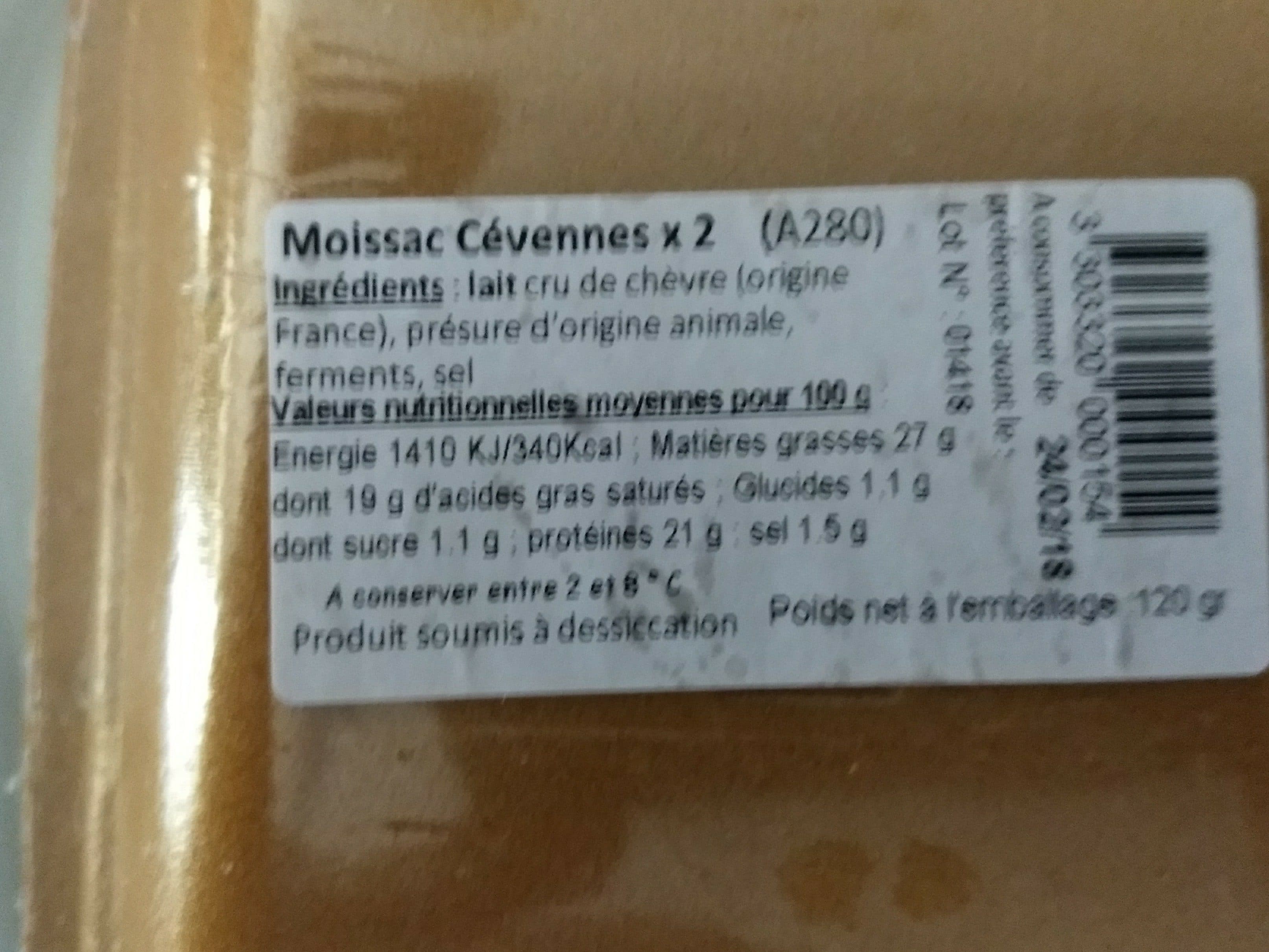 La Fromagerie Des Cévennes Le moissac des Cévennes packshot