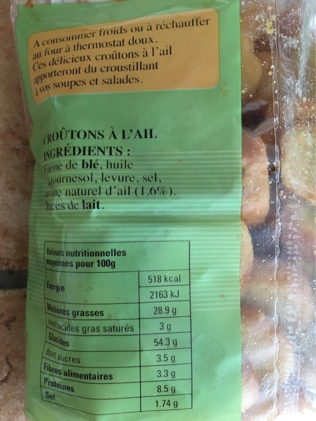 GFM Croutons a l'ail packshot