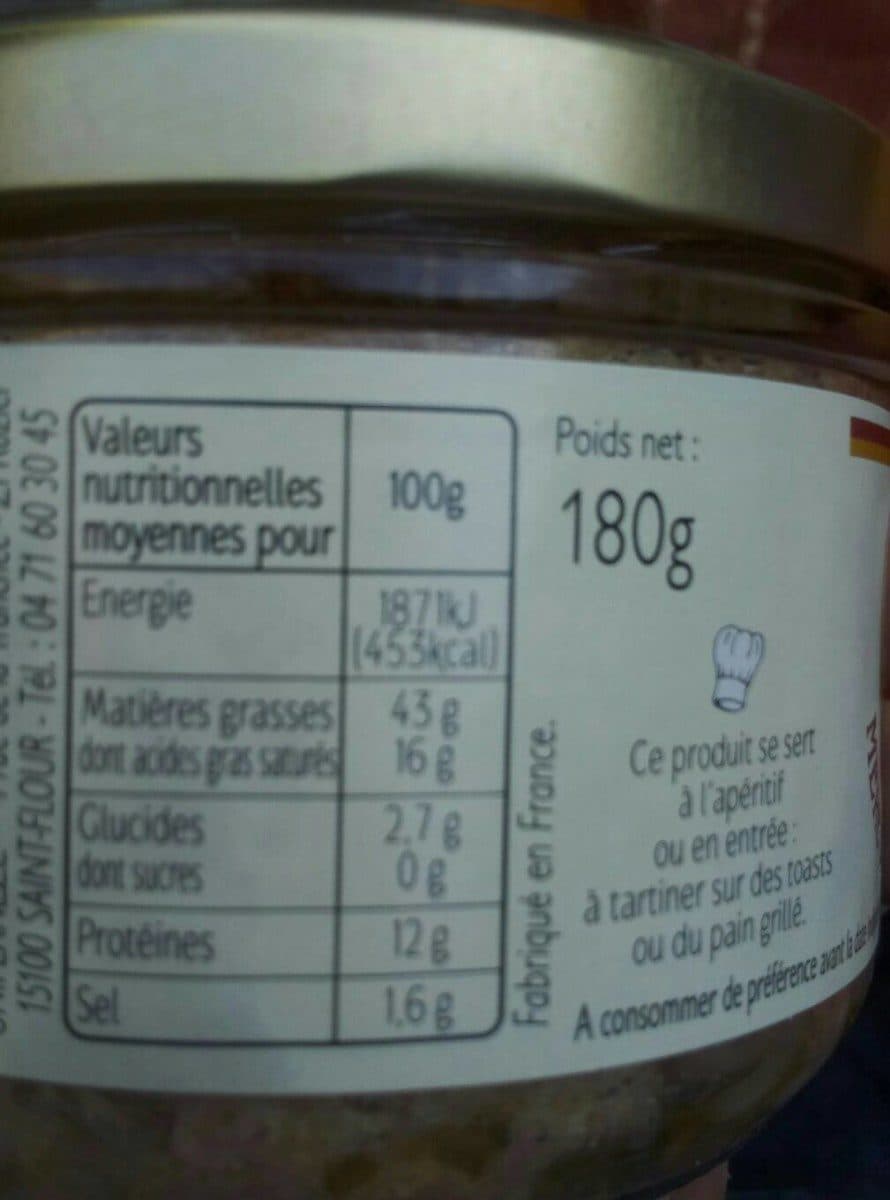 Open Food Facts Terrine forestière packshot
