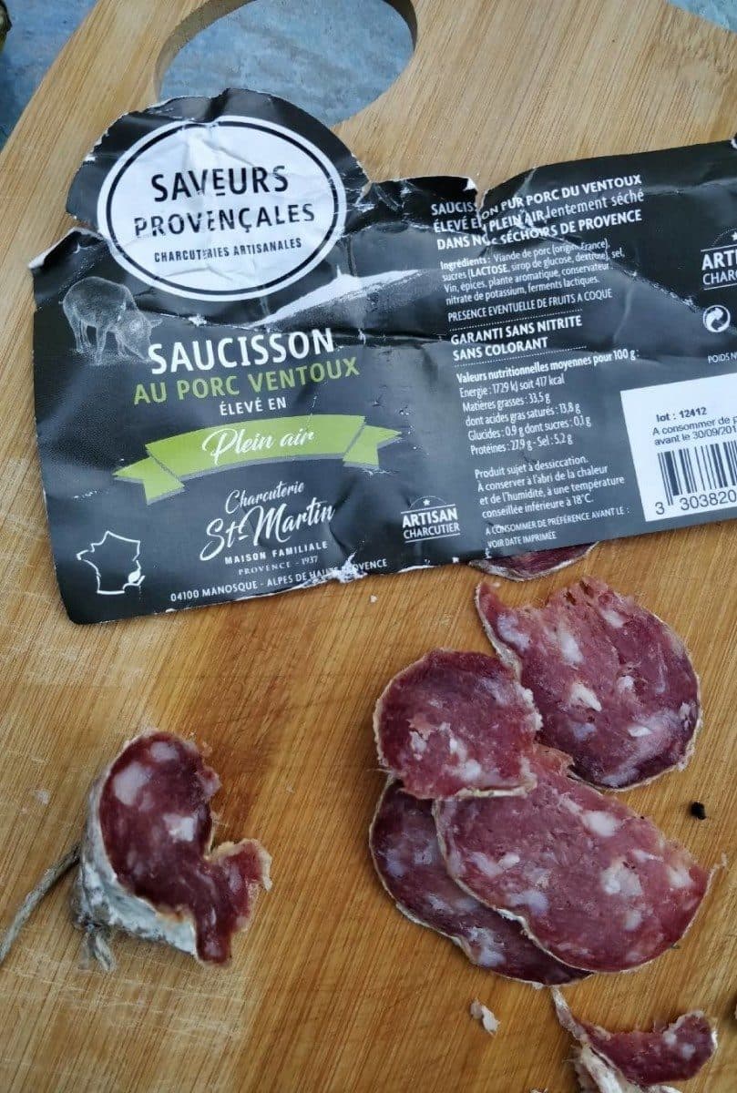 Open Food Facts Saucisson au porc ventoux packshot