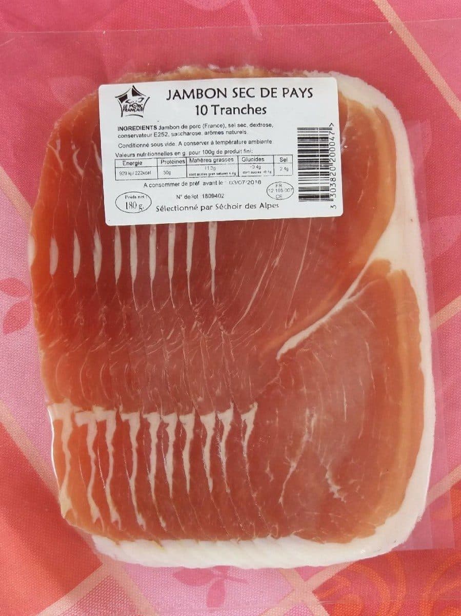 Open Food Facts Jambon sec de pays packshot