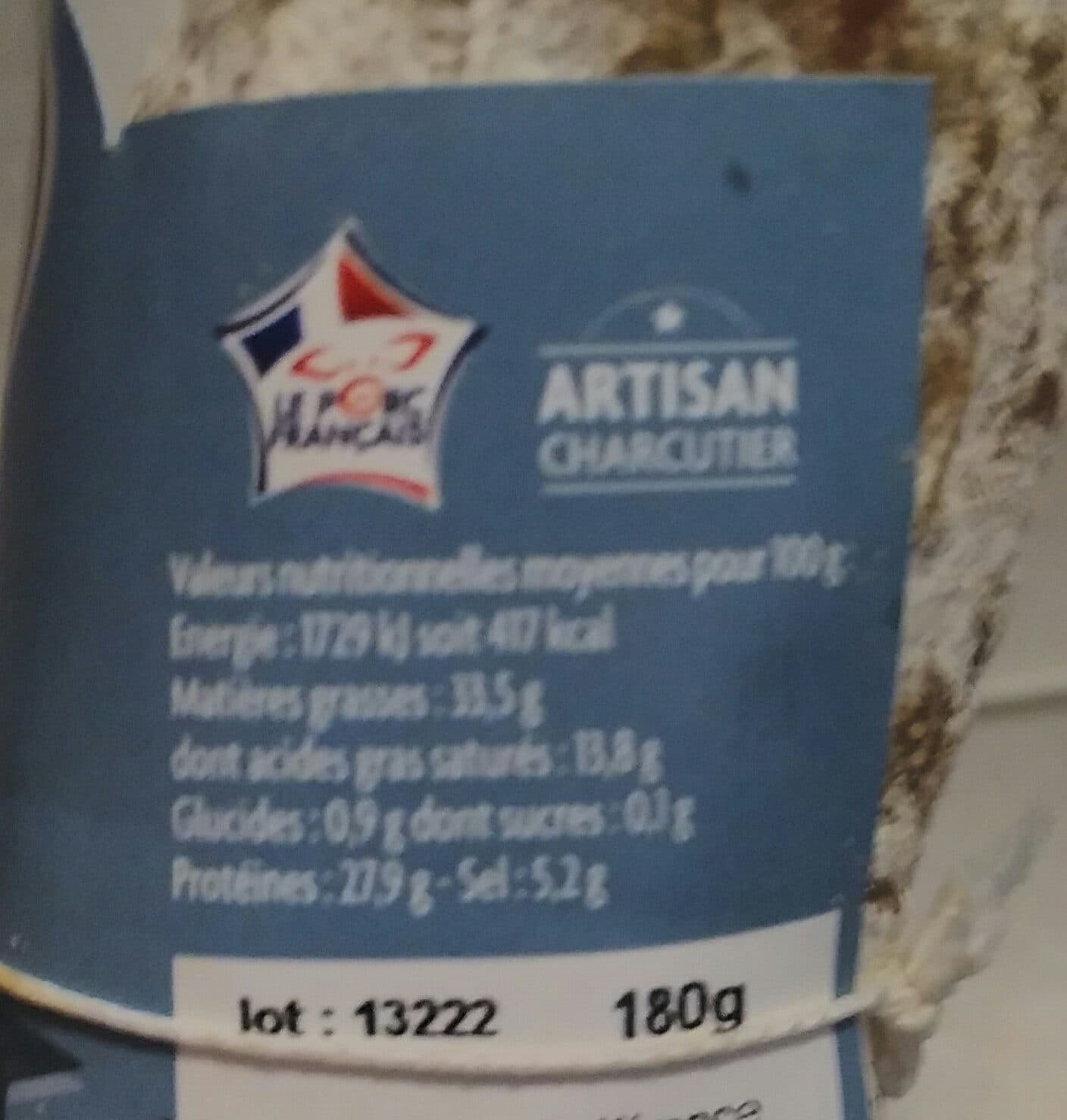 le séchoir des alpes Saucisson au roquefort packshot