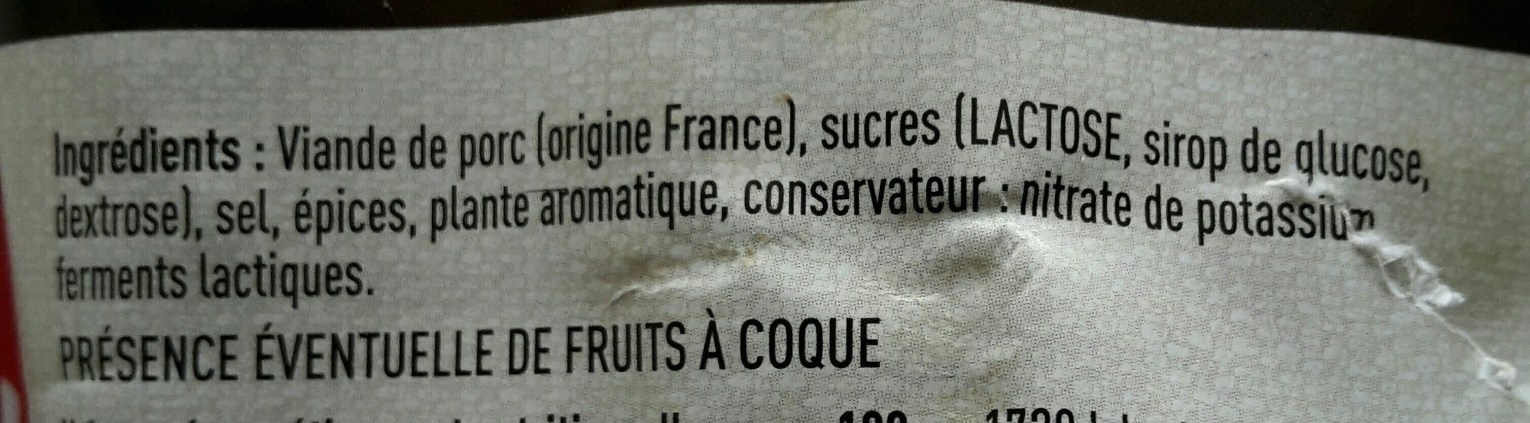 Le Sechoir Des Alpes Saucisse sèche Pur Porc packshot