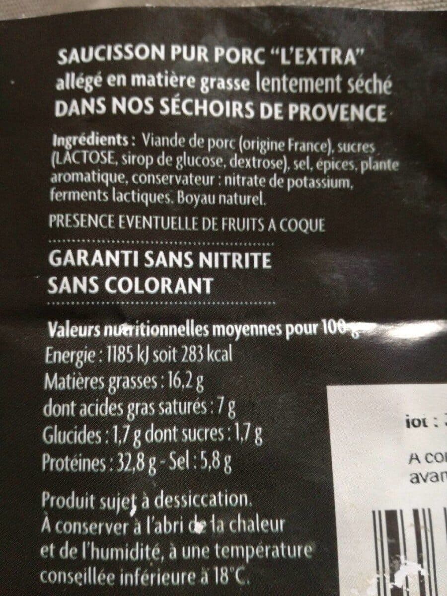 Open Food Facts Saucisson pur porc packshot
