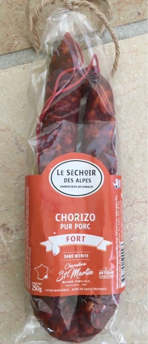 Open Food Facts Chorizo pur porc fort packshot