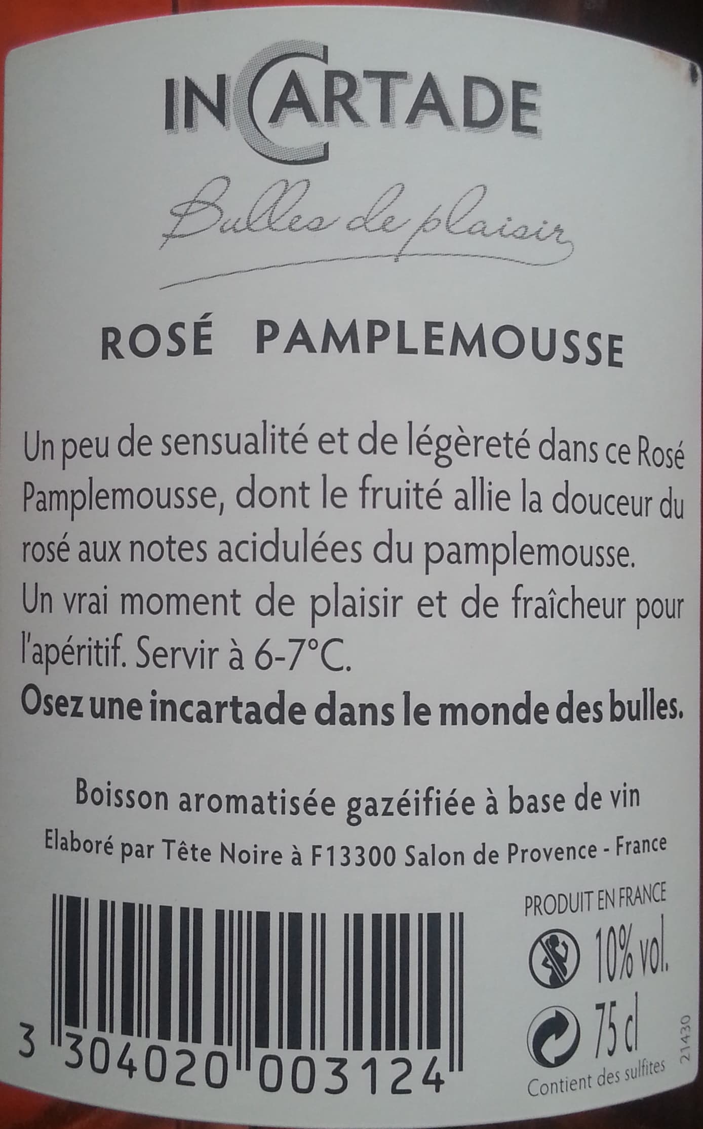 Incartade Rosé pamplemousse packshot