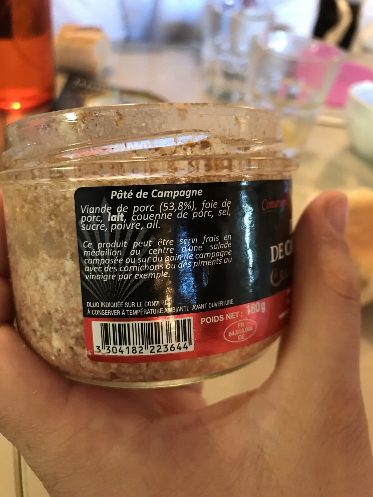 Open Food Facts Paté de campagne packshot