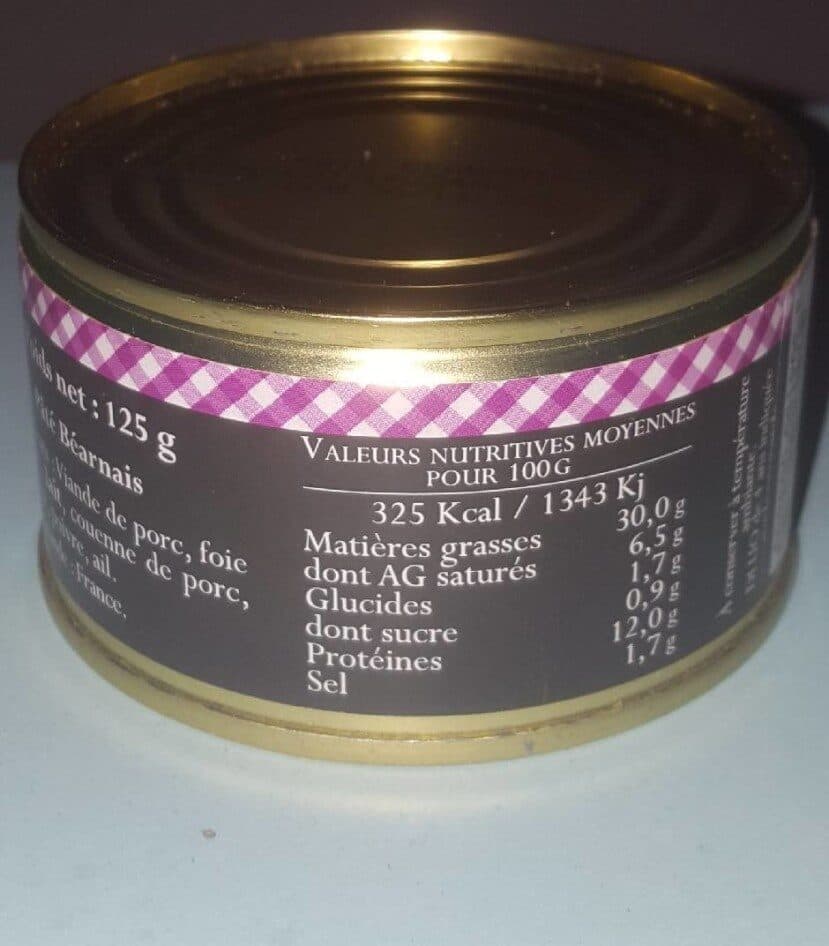 Open Food Facts Pâté béarnais packshot