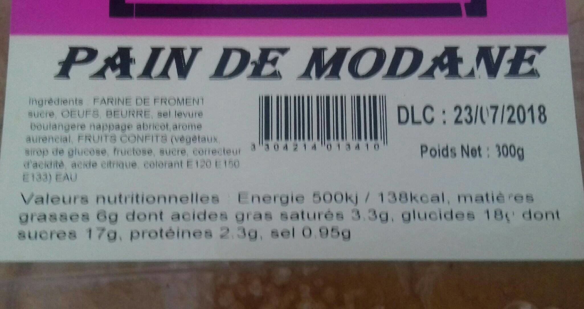 Open Food Facts Pain de modave packshot