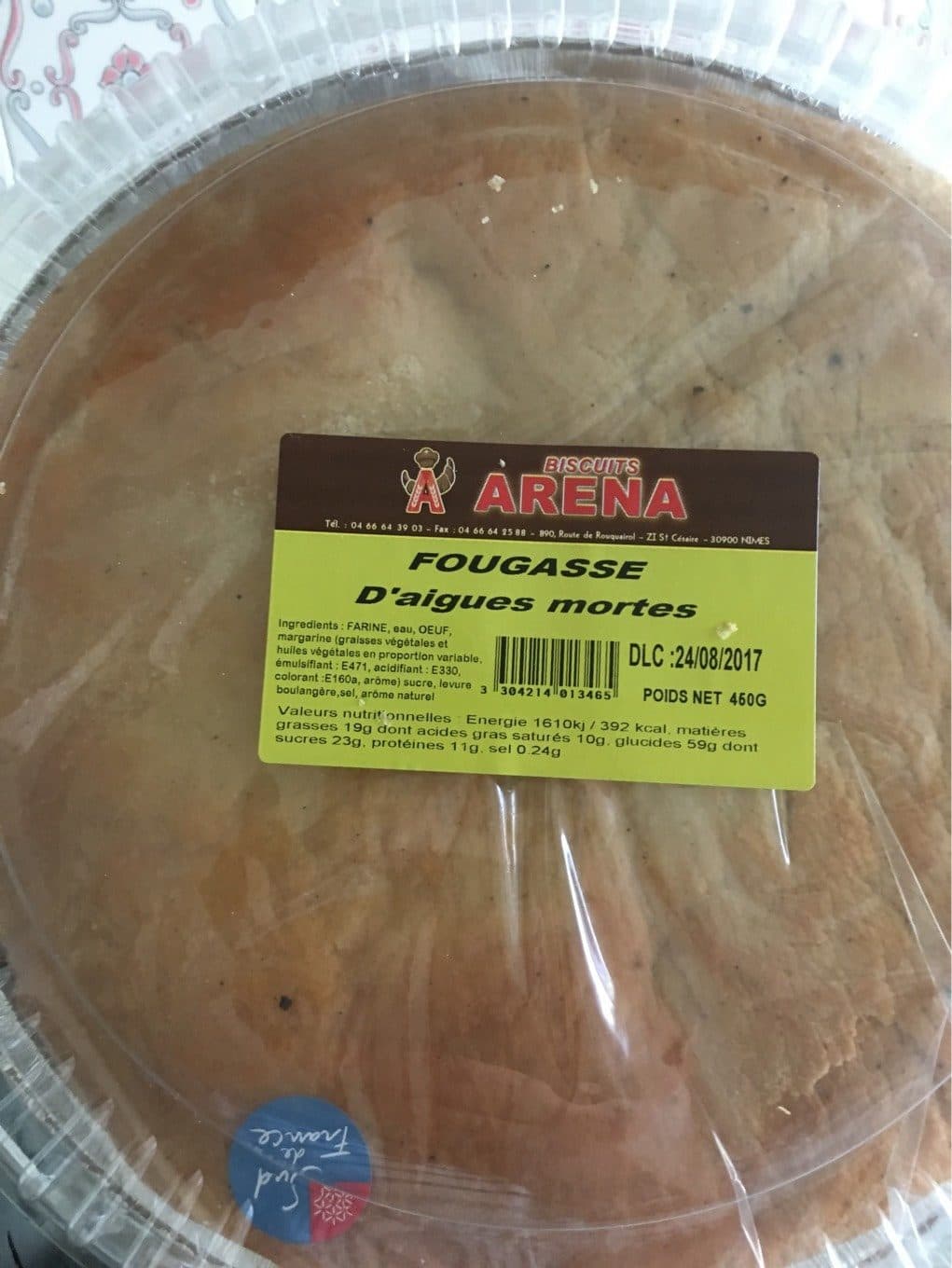 Biscuiterie Arena Fougasse d'Aigues-Mortes packshot