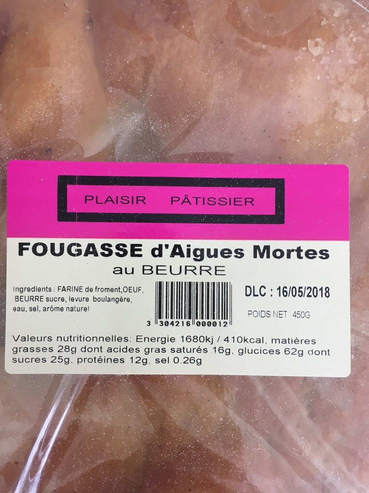 Open Food Facts Fougasse d'aigues mortes packshot
