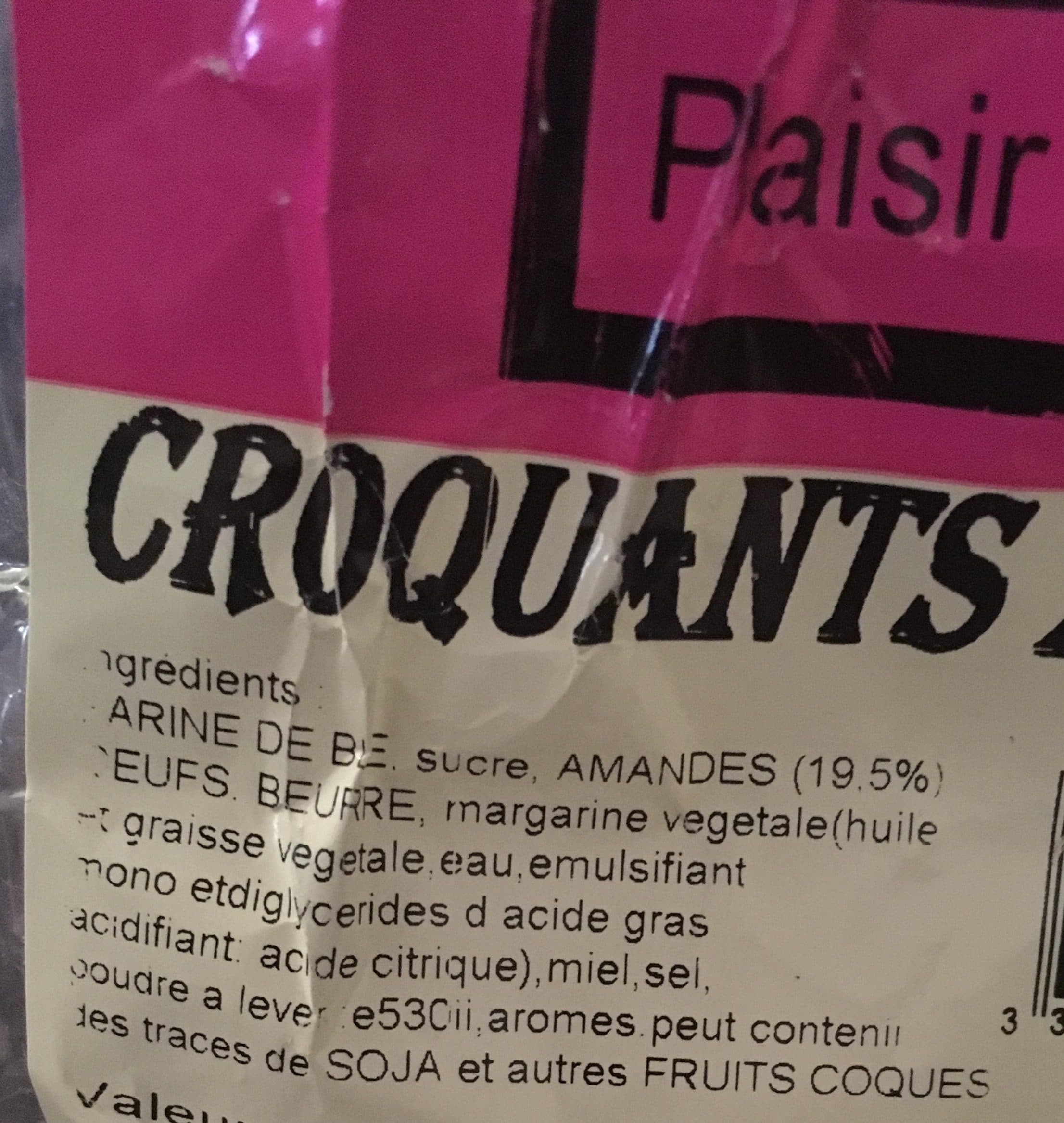 Open Food Facts Croquant aux amandes packshot