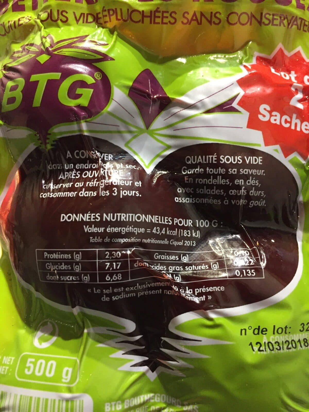 betterave Betteraves Rouges Cuites et Épluchées packshot