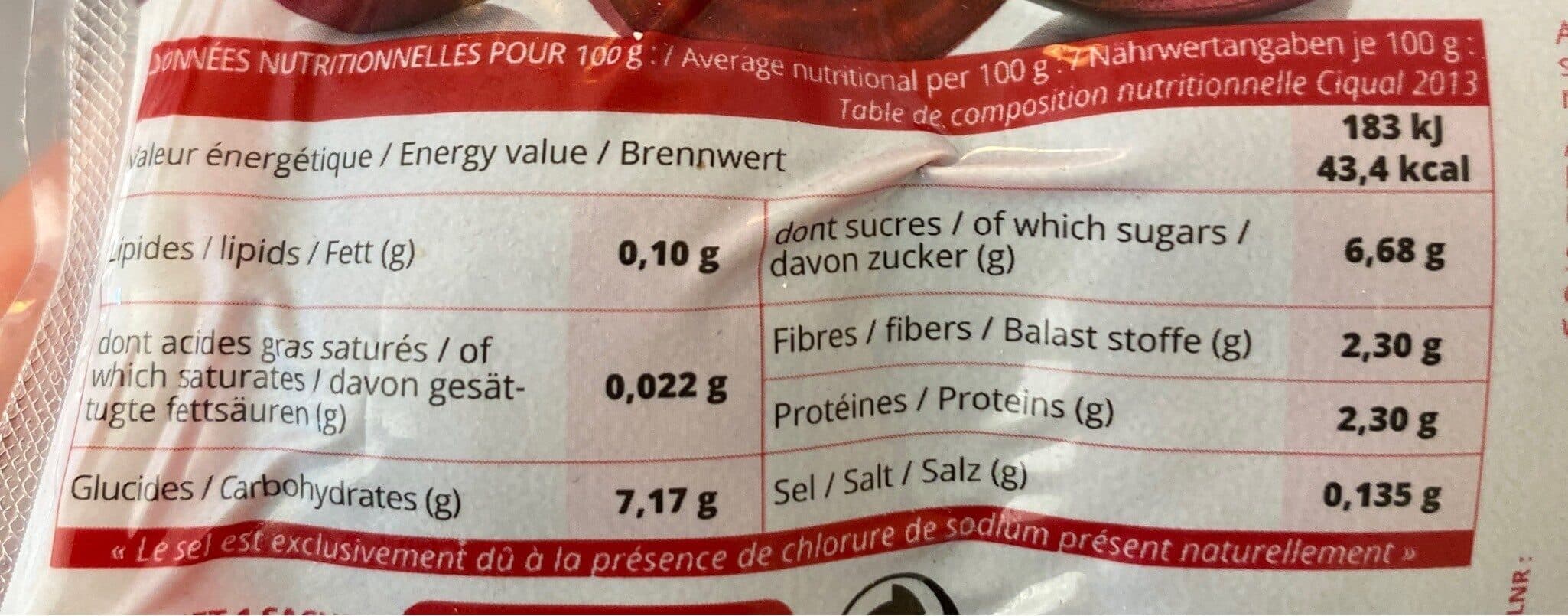 betterave Betteraves Rouges Cuites et Épluchées packshot
