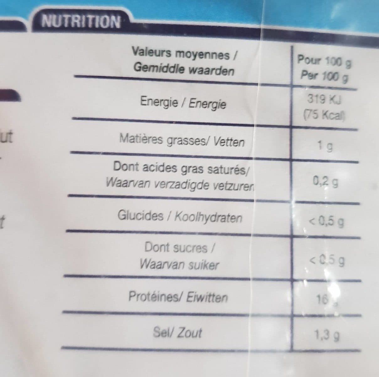 Open Food Facts Crevettes nordiques sauvages décortiqués cuites packshot