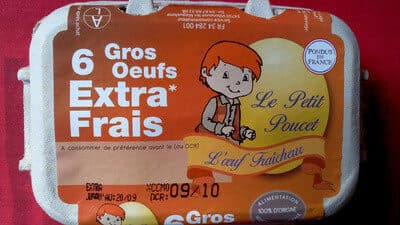 Le Petit Poucet 6 gros oeufs extra frais packshot